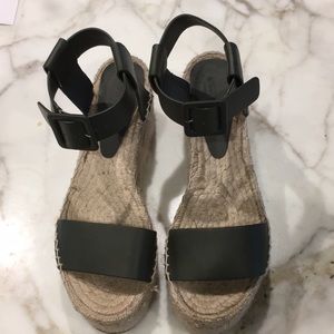 Vince green espadrilles